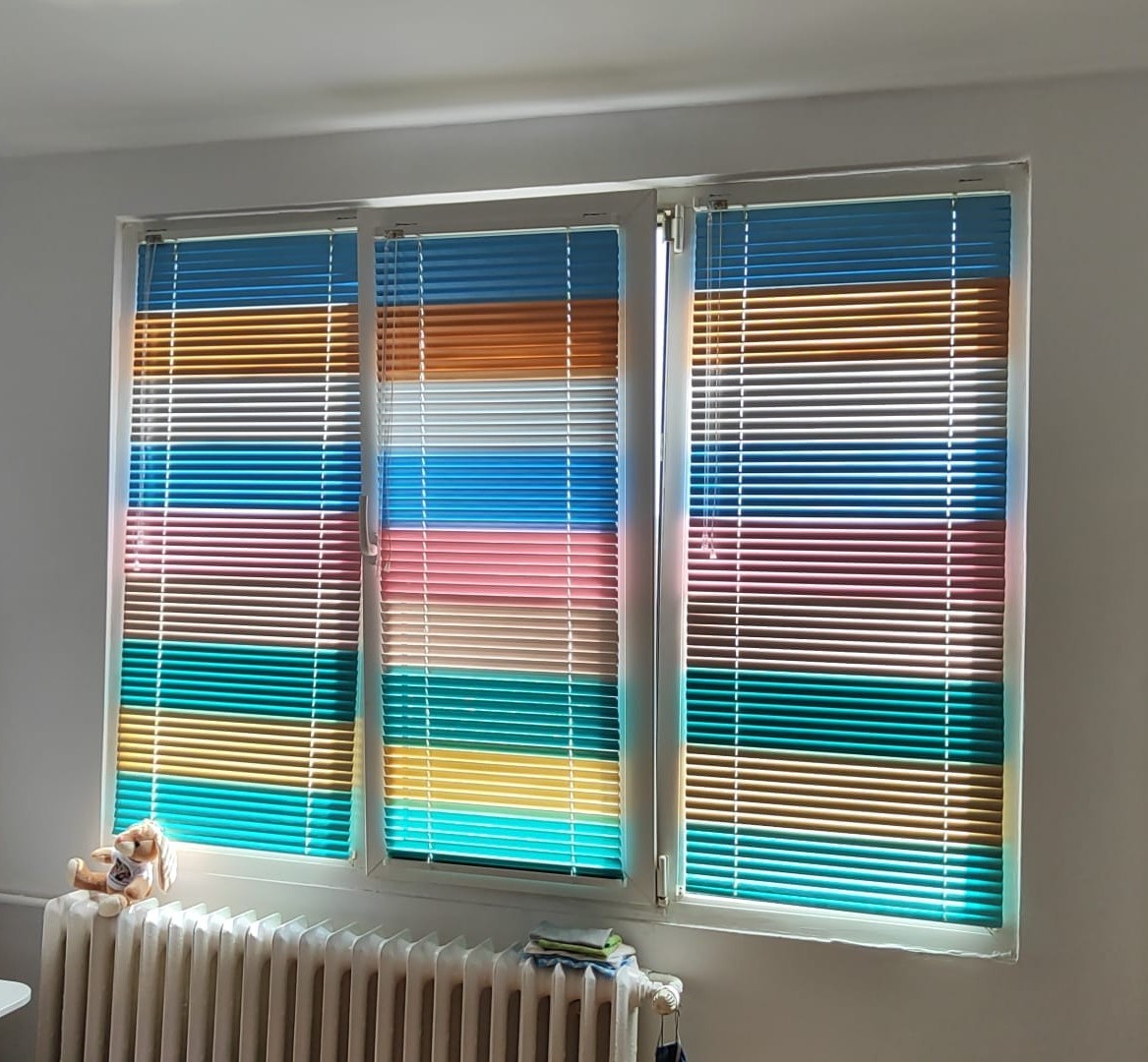 Jaluzele Aluminiu Bicolor